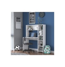 Escritorio-Librería Color Blanco, 113x40x142cm - Estilo Versátil y Espacioso