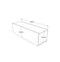 Mueble TV Moderno con Puerta en Melamina Color Madera 100x31.5x29.6cm - Diseño Elegante para Salón.