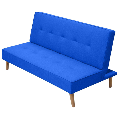 Sofá Cama de 2 Plazas - 188 x 88 x 88 cm - Apertura Clic-Clac - Máximo Relax, Confort y Resistencia Color Azul